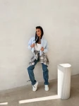 Kurtka damska bomberka OLAVOGA MOONKAO 2026 niebieska - maWer Fashion
