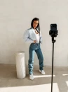 Kurtka damska bomberka OLAVOGA MOONKAO 2026 niebieska - maWer Fashion