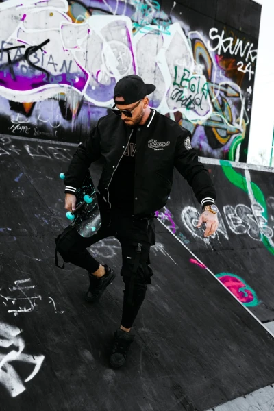 Kurtka męska bomberka OLAVOGA PITWEST 2026 czarna - maWer Fashion