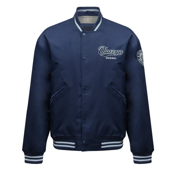 Kurtka męska bomberka OLAVOGA PITWEST 2026 granatowa - maWer Fashion