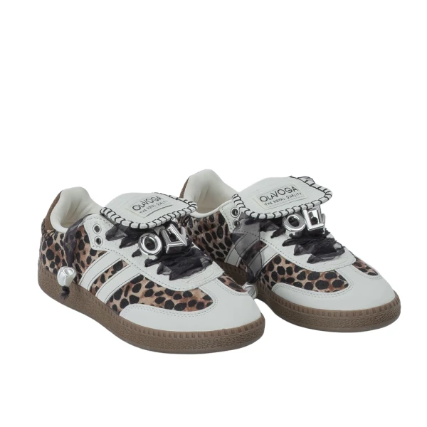 Buty damskie sneakersy OLAVOGA ANATY 2026 leopard  - maWer Fashion