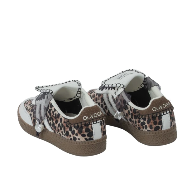 Buty damskie sneakersy OLAVOGA ANATY 2026 leopard  - maWer Fashion