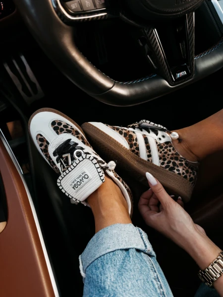 Buty damskie sneakersy OLAVOGA ANATY 2026 leopard  - maWer Fashion