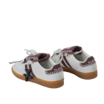 Buty damskie sneakersy OLAVOGA ANATY 2026 ecru- wine red  - maWer Fashion