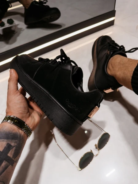 Buty męskie sneakresy OLAVOGA DAYTON 2026 czarne - maWer Fashion