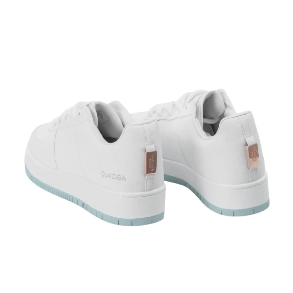 Buty męskie sneakresy OLAVOGA DAYTON 2026 biało niebieskie - maWer Fashion