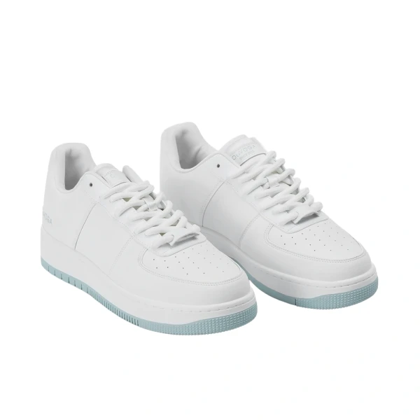 Buty męskie sneakresy OLAVOGA DAYTON 2026 biało niebieskie - maWer Fashion