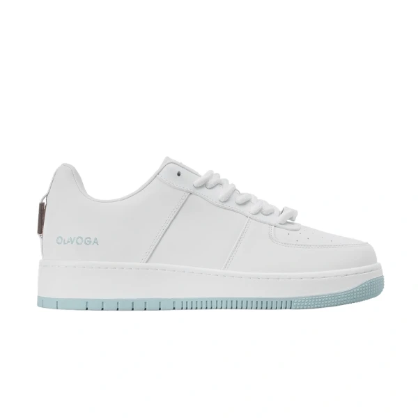Buty męskie sneakresy OLAVOGA DAYTON 2026 biało niebieskie - maWer Fashion