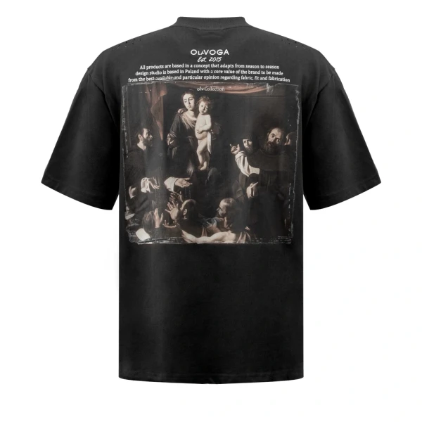 T-shirt męski OLAVOGA NOVAVEON 2026 czarny - maWer Fashion