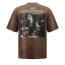 T-shirt męski OLAVOGA NOVAVEON 2026  brązowy - maWer Fashion
