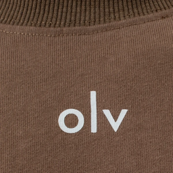 T-shirt męski OLAVOGA NOVAVEON 2026  brązowy - maWer Fashion