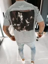 T-shirt męski OLAVOGA NOVAVEON 2026 szary - maWer Fashion