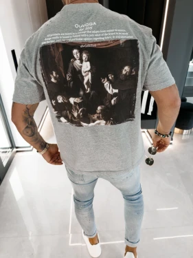 T-shirt męski OLAVOGA NOVAVEON 2026 szary