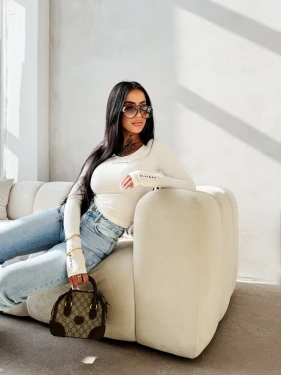 Bluzka damska OLAVOGA LIMI 2026 ecru