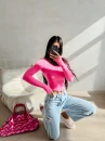 Bluzka damska OLAVOGA LIMI 2026 fuksja - maWer Fashion