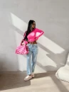 Bluzka damska OLAVOGA LIMI 2026 fuksja - maWer Fashion