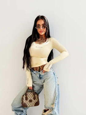 Bluzka damska OLAVOGA LIMI 2026 żółta