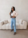 Spodnie damskie jeansy OLAVOGA FININ 2026 niebieskie - mawer Fashion