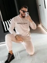 Welurowy komplet męski OLAVOGA SKIP 2026 beż - maWer Fashion