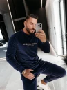Welurowy komplet męski OLAVOGA SKIP 2026 granat - maWer Fashion