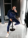Welurowy komplet męski OLAVOGA SKIP 2026 granat - maWer Fashion