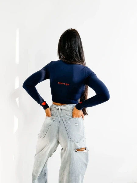 Bluzka damska OLAVOGA AMORIA 2026 granat - maWer Fashion