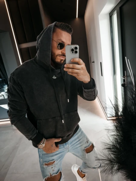 Bluza męska OLAVOGA OFI 2026 szara - maWer Fashion