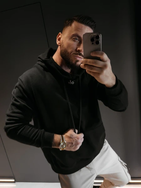Bluza męska OLAVOGA OFI 2026 czarna - maWer Fashion
