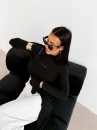 Bluzka damska OLAVOGA DUSK 2026 czarna - maWer Fashion