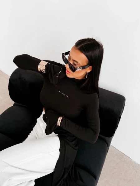 Bluzka damska OLAVOGA DUSK 2026 czarna - maWer Fashion