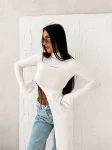 Bluzka damska OLAVOGA DUSK 2026 ecru - maWer Fashion