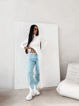 Bluzka damska OLAVOGA DUSK 2026 ecru - maWer Fashion