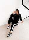 Welurowy komplet damski OLAVOGA NOELLE 2026 czarny - maWer Fashion