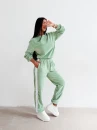 Welurowy komplet damski OLAVOGA NOELLE 2026 matcha - maWer Fashion