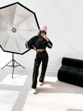 Komplet damski OLAVOGA FINE FORM 2026 czarny