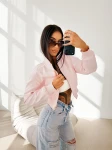 Kurtka damska bomberka OLAVOGA MASTI 2026 róż - maWer Fashion