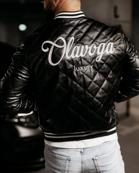 Bomberka męska OLAVOGA MEDRE 2026 czarna -  maWer Fashion