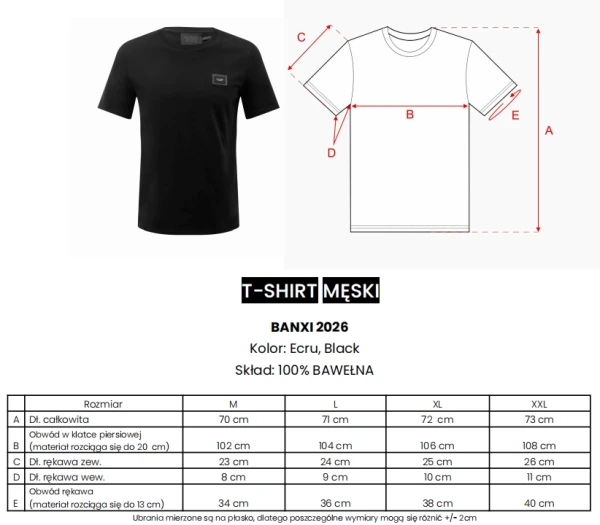 T-shirt męski OLAVOGA BANXI 2026 czarny - maWer Fashion