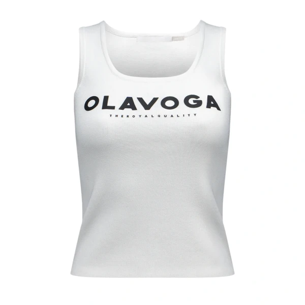 Top damski OLAVOGA PERDITA 2026 ecru - maWer Fashion