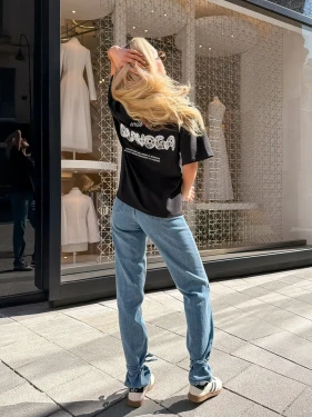 T-shirt damski OLAVOGA SOREYA 2026 czarny