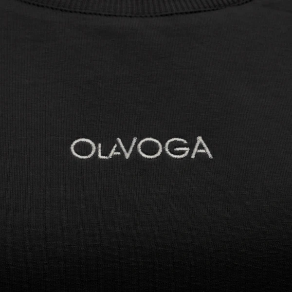 T-shirt damski OLAVOGA SOREYA 2026 czarna - maWer Fashion