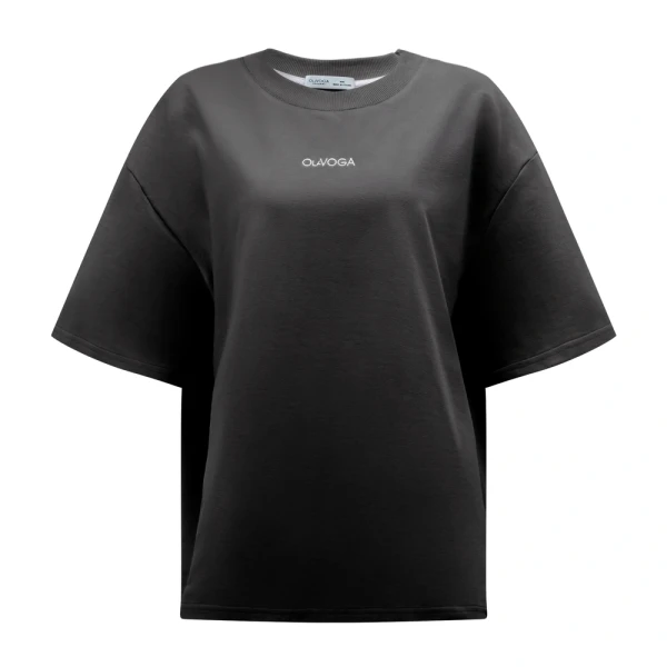 T-shirt damski OLAVOGA SOREYA 2026 czarna - maWer Fashion