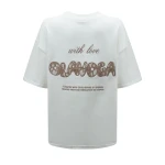 T-shirt damski OLAVOGA SOREYA 2026 ecru - maWer Fashion