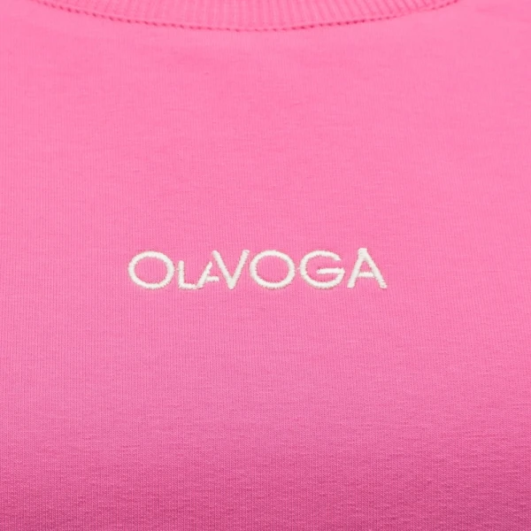 T-shirt damski OLAVOGA SOREYA 2026 fuksja - maWer Fashion