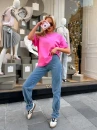 T-shirt damski OLAVOGA SOREYA 2026 fuksja - maWer Fashion