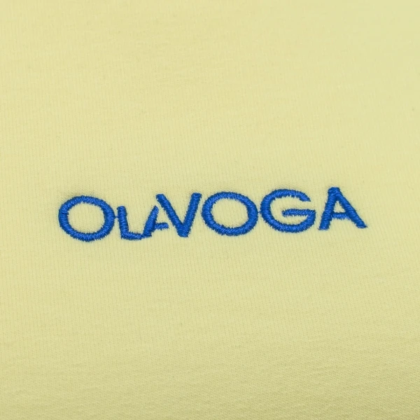 T-shirt damski OLAVOGA SOREYA 2026 żółty - maWer Fashion