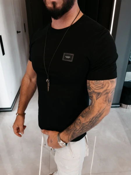T-shirt męski OLAVOGA BANXI 2026 czarny - maWer Fashion