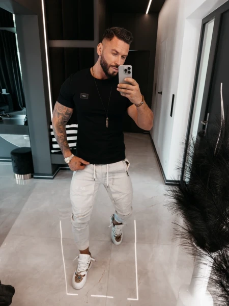 T-shirt męski OLAVOGA BANXI 2026 czarny - maWer Fashion
