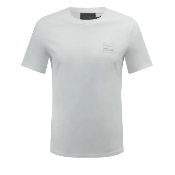 T-shirt męski OLAVOGA BANXI 2026 ecru - maWer Fashion