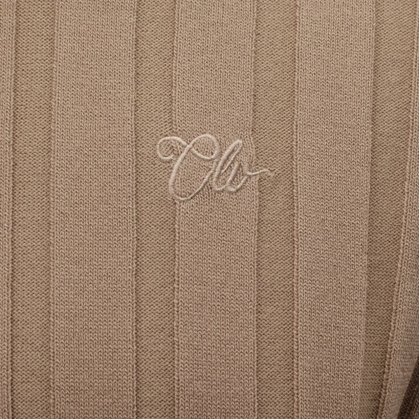 T-shirt męski OLAVOGA XAE 2026 camel - maWer Fashion